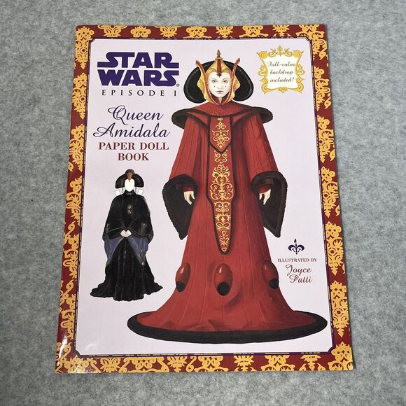 Star Wars Episode 1 Queen Amidala Paper Doll Book Uncut 1999 Lucas Film Unused - Picture 4 of 15